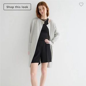 J.Crew - Juliette Collarless Sweater-Blazer